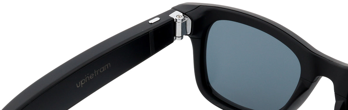 UPE03-Handmade Bio Acetate-Matte Black-Smart Video Glasses