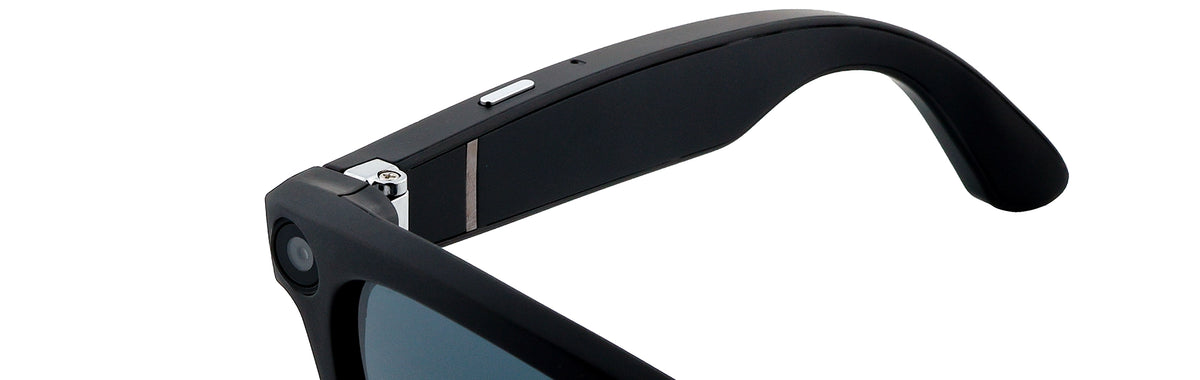 UPE03-Handmade Bio Acetate-Matte Black-Smart Video Glasses