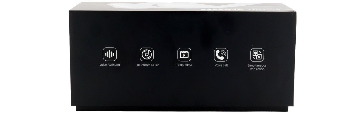 UPE03-Handmade Bio Acetate-Matte Black-Smart Video Glasses