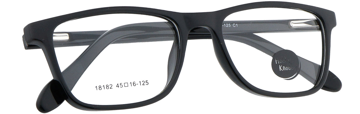 HK18182-C1-Handmade Mix Material-Midnight Black