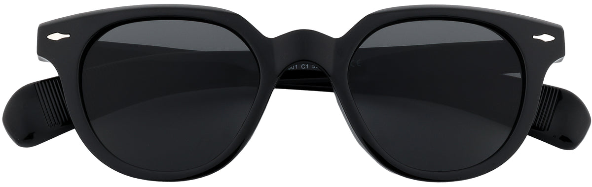 UP25601-C1-Handmade Mix Material-Midnight Black