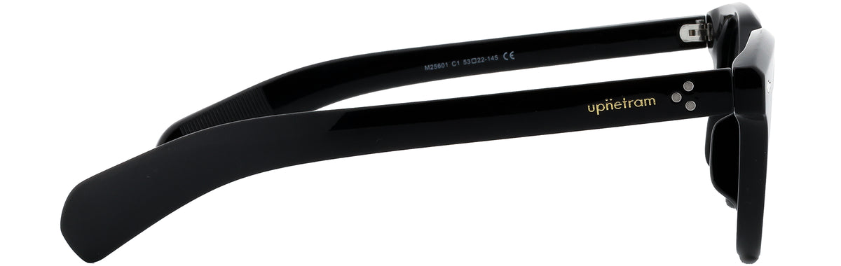 UP25601-C1-Handmade Mix Material-Midnight Black