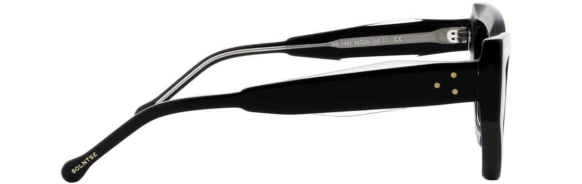 ST1491-C1-Handmade Bio Acetate-Midnight Black