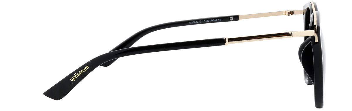 UP23602-C1-Handmade Mix Material-Midnight Black