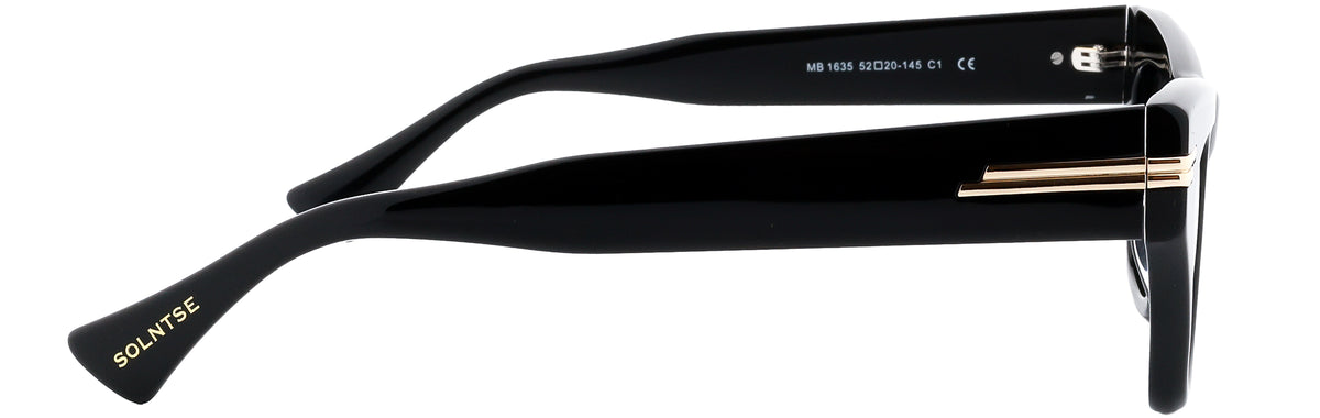 ST1635-C1-Handmade Bio Acetate-Midnight Black