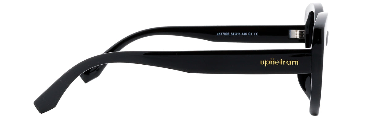 UP17006-C1-Handmade Mix Material-Midnight Black