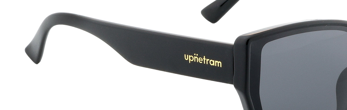 UP14012-C1-Handmade Mix Material-Midnight Black
