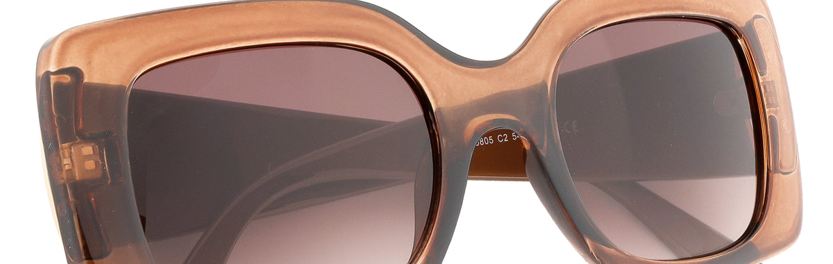 UP25805-C2-Handmade Mix Material-Crystal Brown