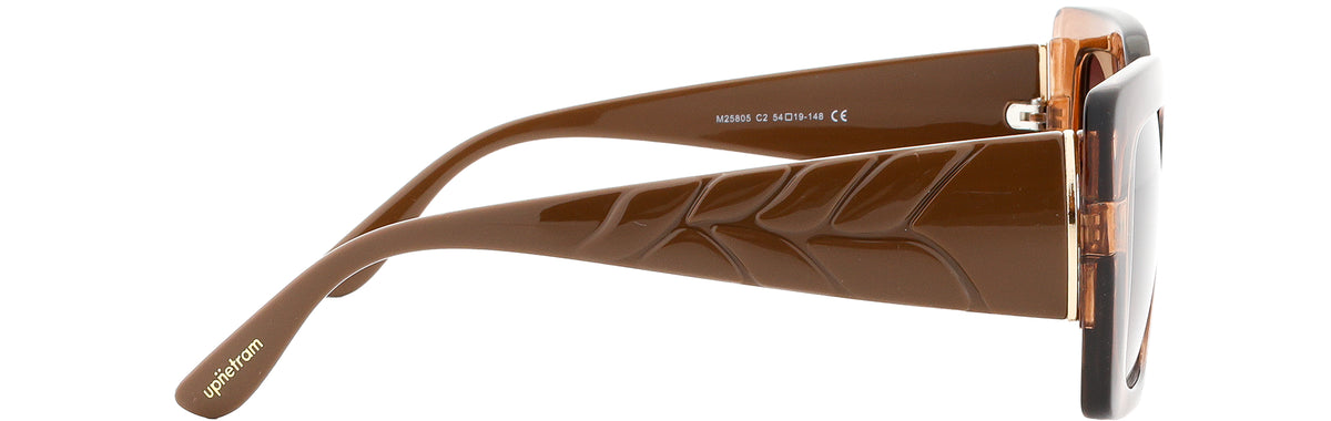 UP25805-C2-Handmade Mix Material-Crystal Brown