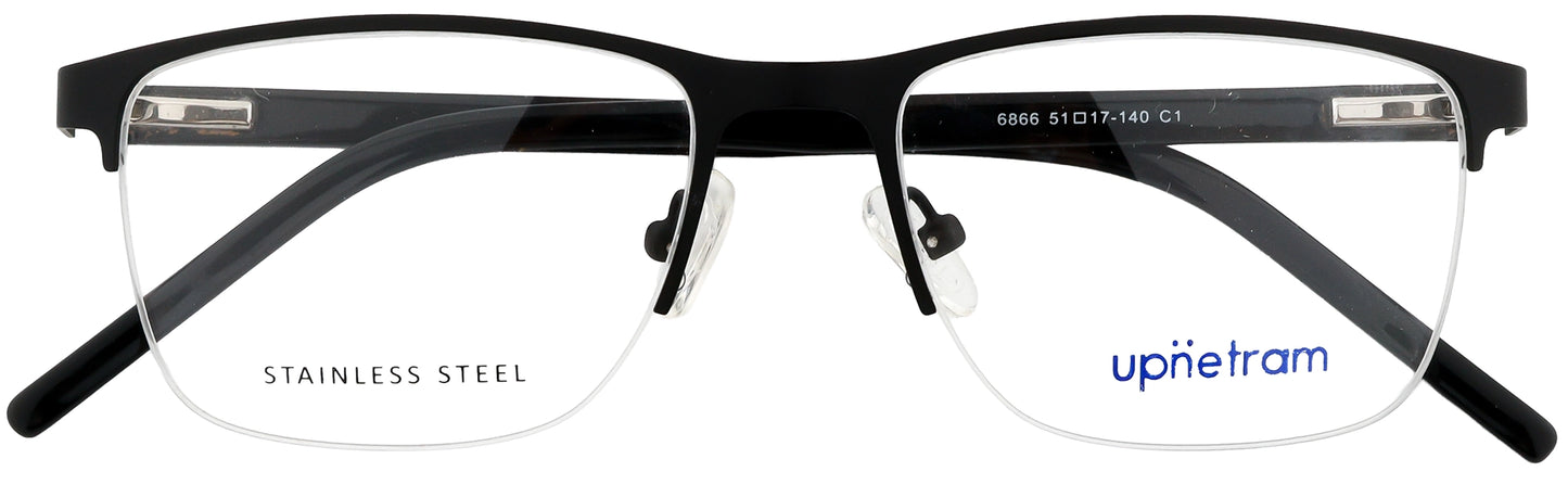 UP6866-C1-Metal Alloy Clipon-Midnight Black