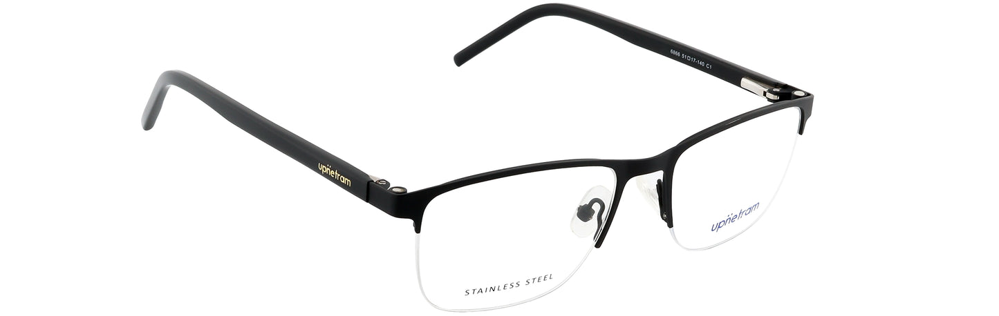 UP6866-C1-Metal Alloy Clipon-Midnight Black