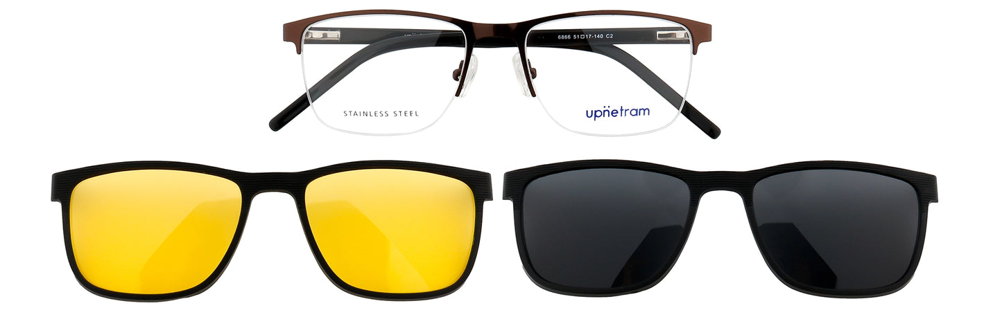 UP6866-C2-Metal Alloy Clipon-Gunmetal