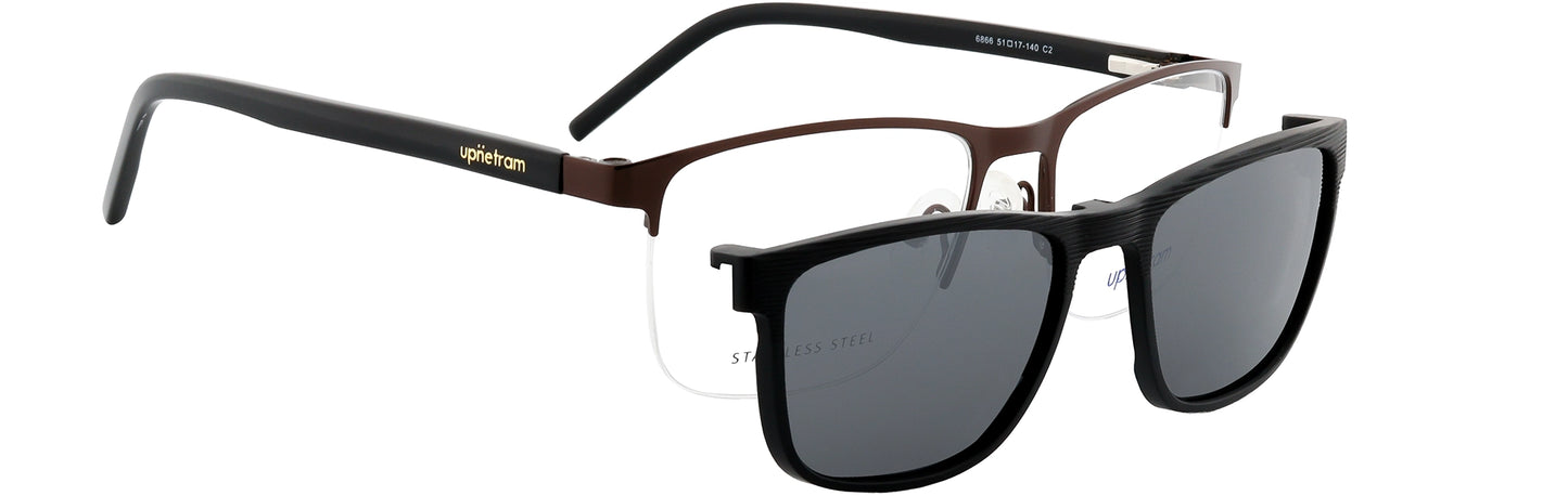 UP6866-C2-Metal Alloy Clipon-Gunmetal