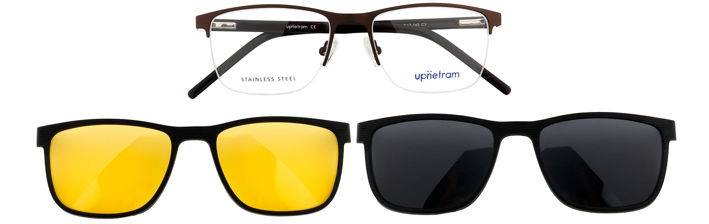 UP6866-C3-Metal Alloy Clipon-Gunmetal