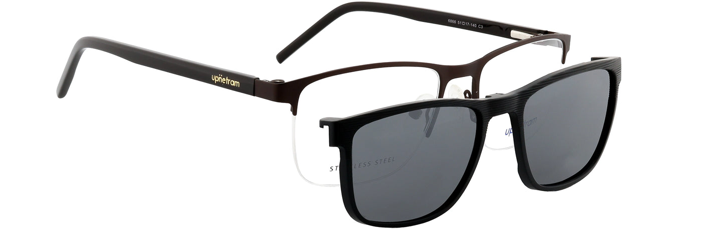 UP6866-C3-Metal Alloy Clipon-Gunmetal