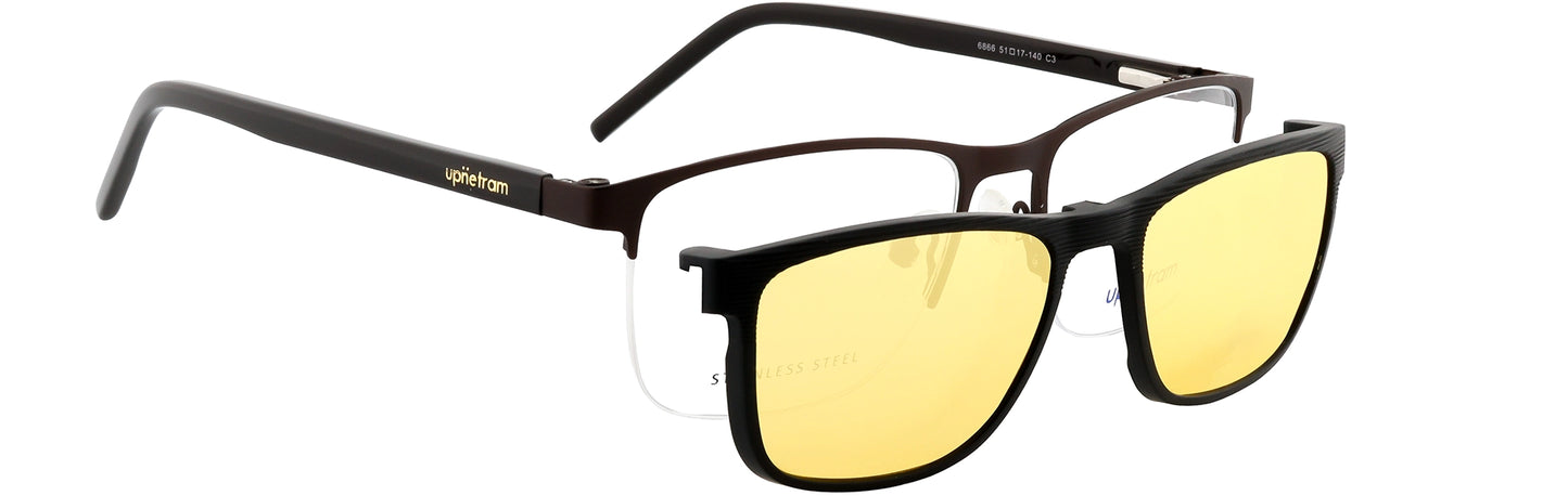 UP6866-C3-Metal Alloy Clipon-Gunmetal