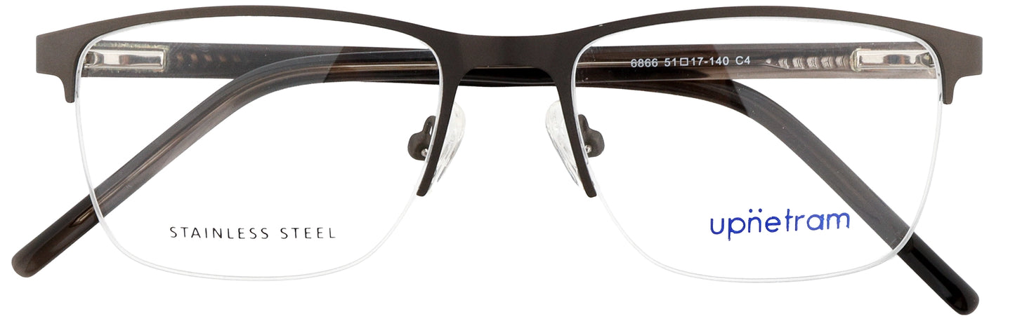 UP6866-C4-Metal Alloy Clipon-Havana Brown
