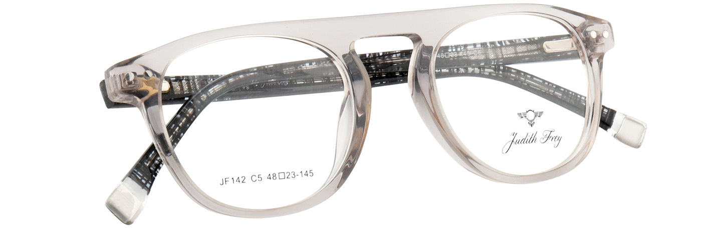 JF142-C5-Handmade Bio Acetate-Crystal Grey