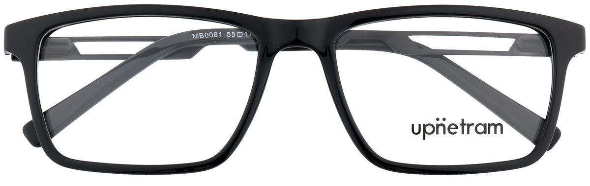 UP0081-C1-Handmade Mix Material-Midnight Black