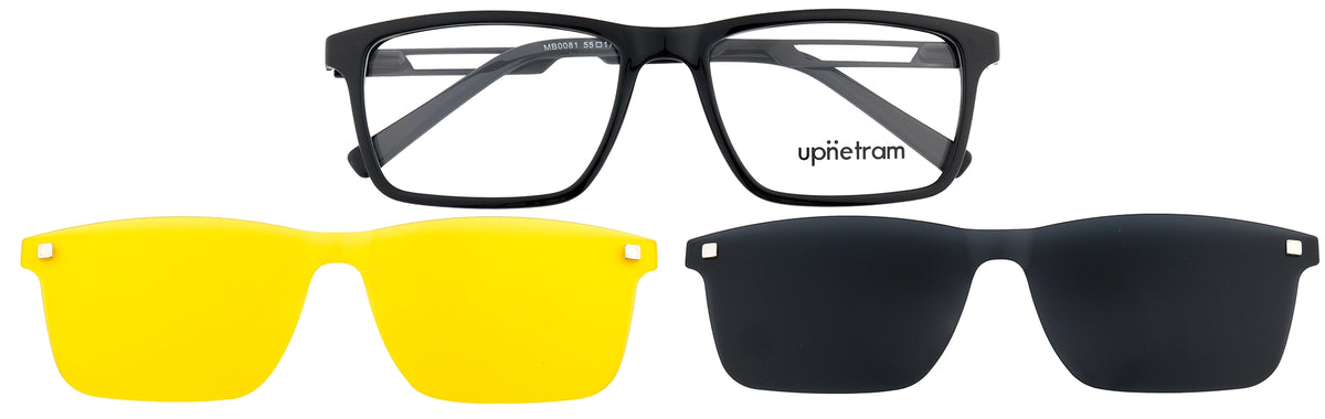 UP0081-C1-Handmade Mix Material-Midnight Black