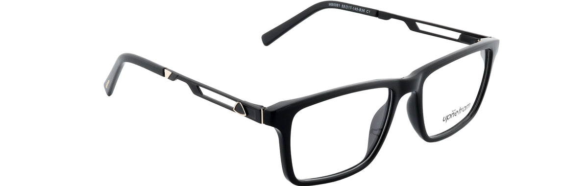 UP0081-C1-Handmade Mix Material-Midnight Black