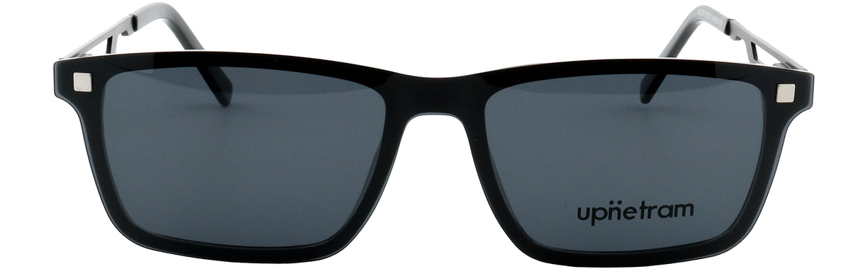 UP0081-C1-Handmade Mix Material-Midnight Black