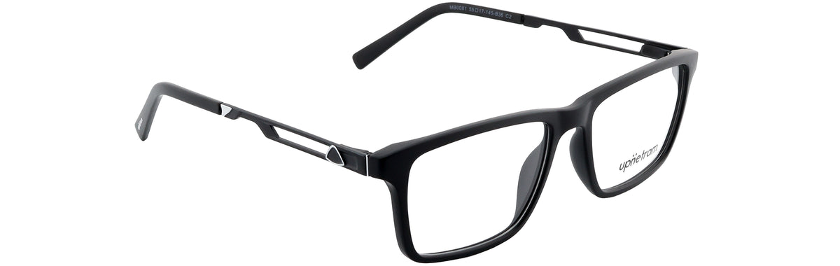UP0081-C2-Handmade Mix Material-Midnight Black