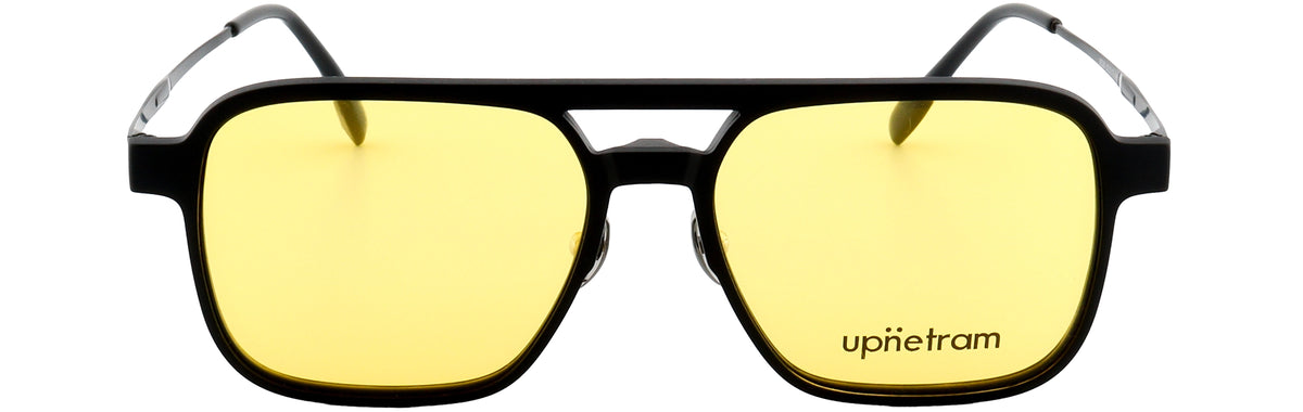 UP9028-C1-Handmade Mix Material-Midnight Black