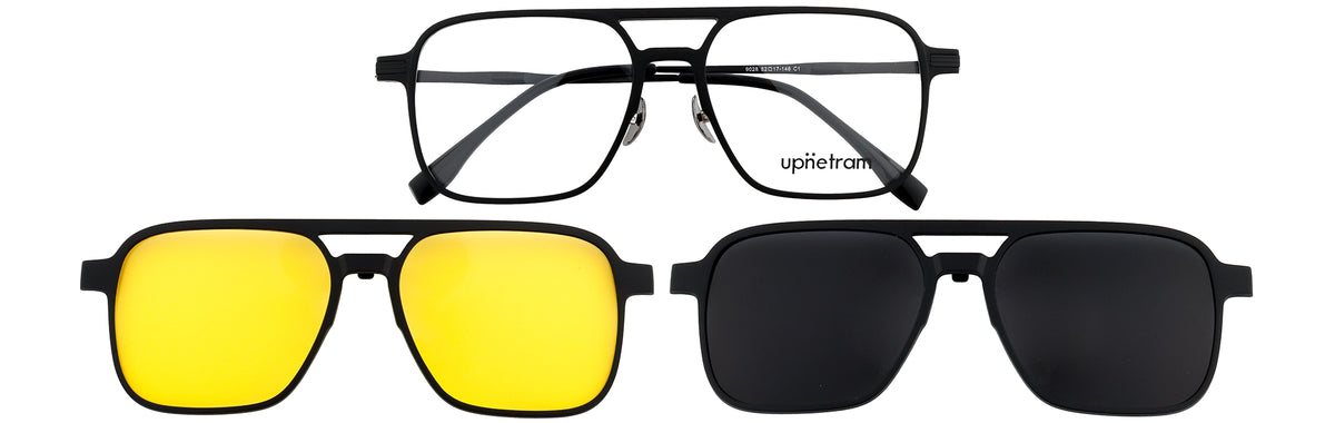 UP9028-C1-Handmade Mix Material-Midnight Black