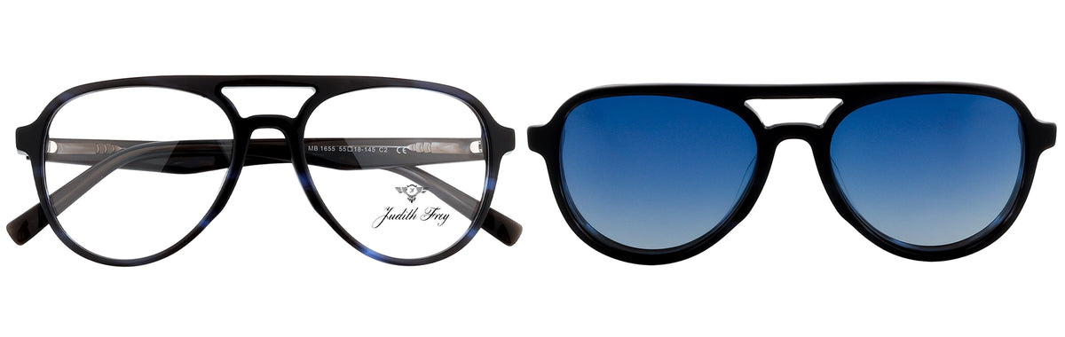 JF1655-C2-Handmade Bio Acetate-Blue Camoflauge