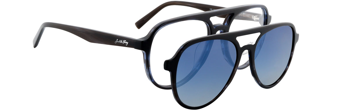 JF1655-C2-Handmade Bio Acetate-Blue Camoflauge