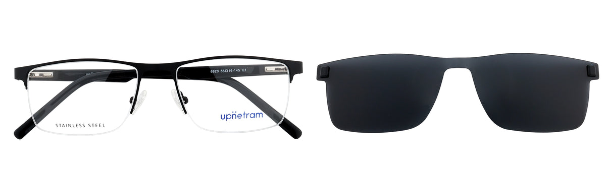 UP6820-C1-Metal Alloy Clipon-Midnight Black