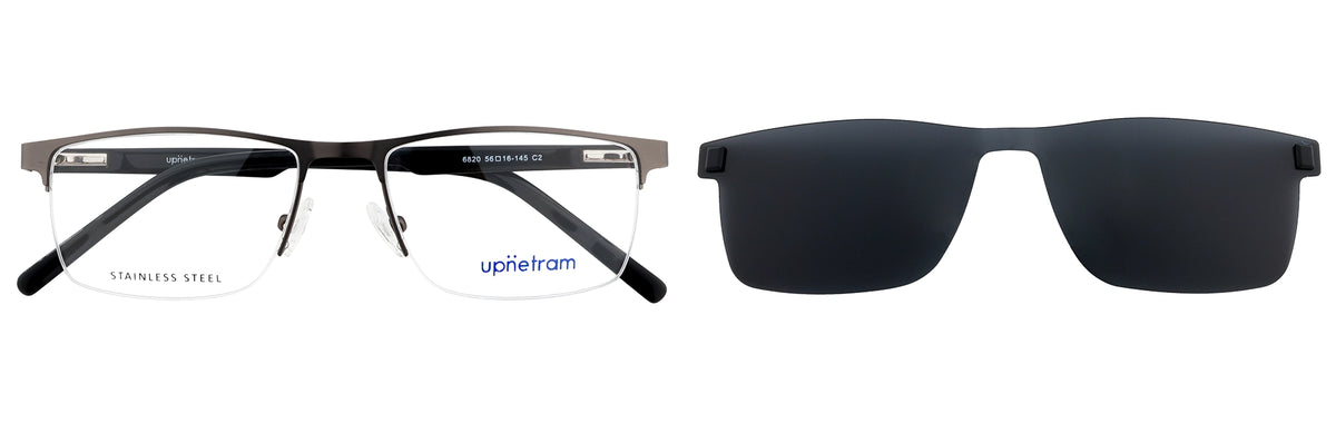 UP6820-C2-Metal Alloy Clipon-Gunmetal