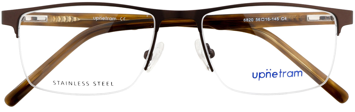 UP6820-C4-Metal Alloy Clipon-Havana Brown