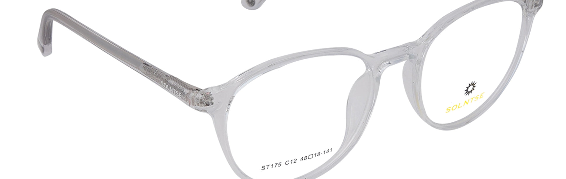 ST175-C12-Handmade Acetate-Crystal Clear