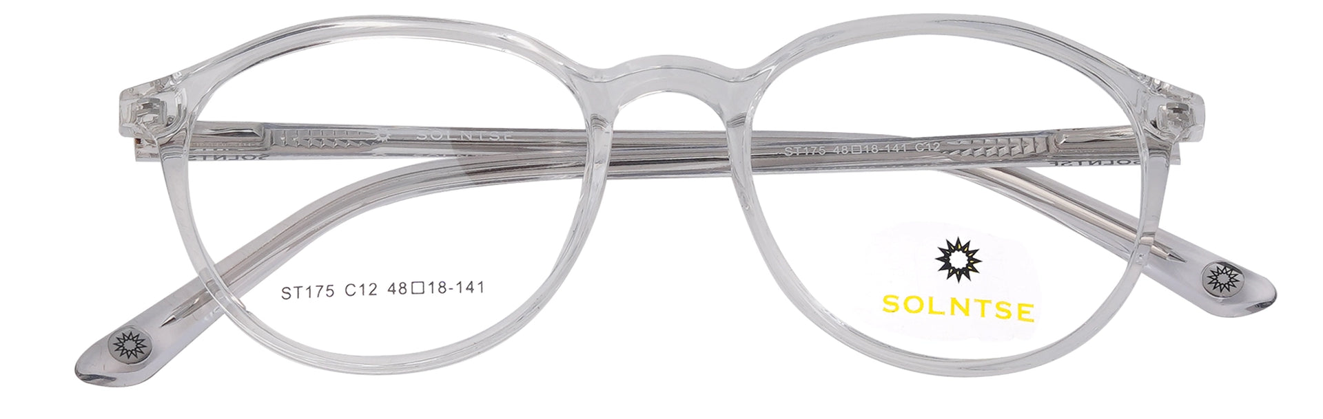 ST175-C12-Handmade Acetate-Crystal Clear