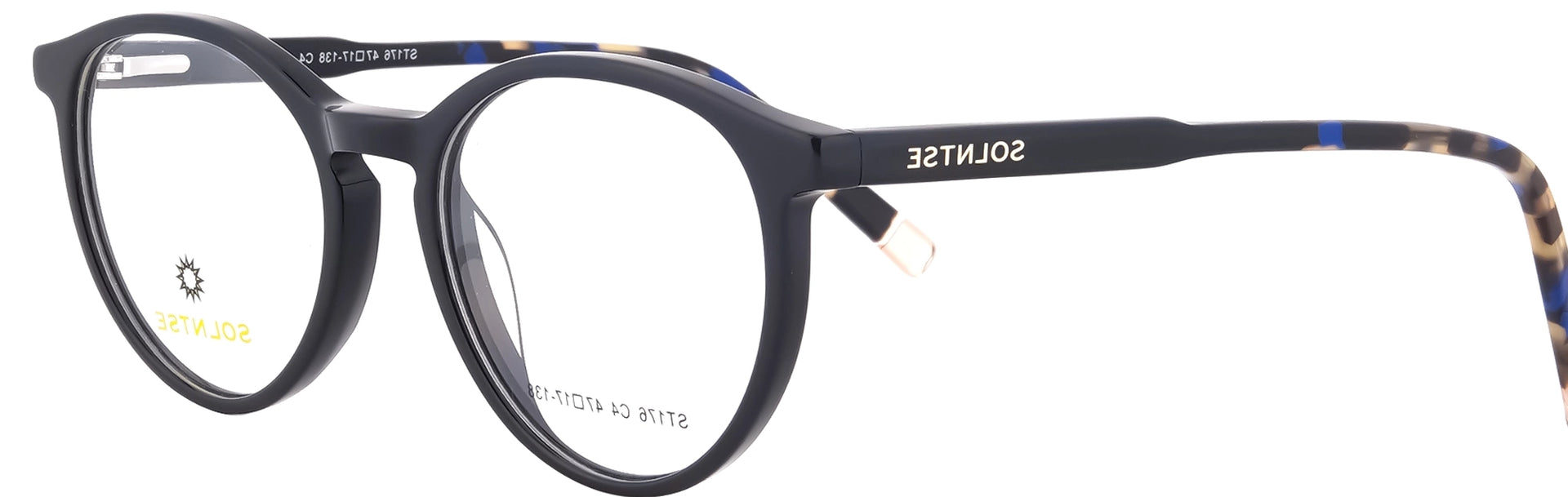 ST176-C4-Handmade Acetate-Midnight Black