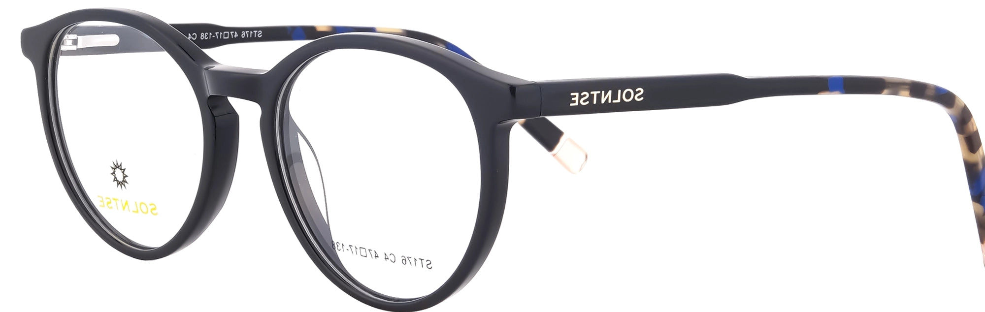 ST176-C4-Handmade Acetate-Midnight Black