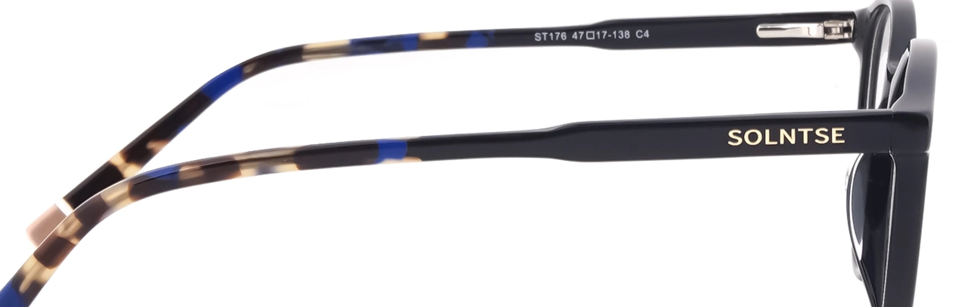 ST176-C4-Handmade Acetate-Midnight Black