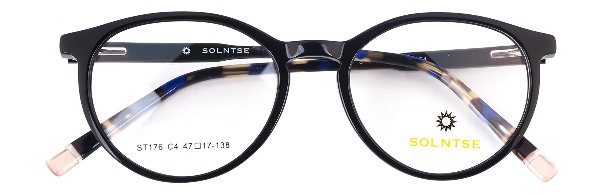 ST176-C4-Handmade Acetate-Midnight Black