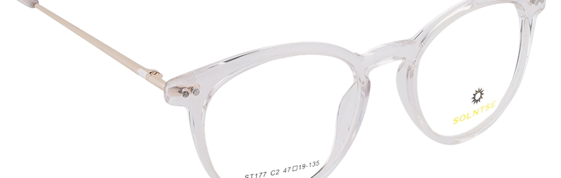 ST177-C2-Handmade Acetate-Crystal Clear