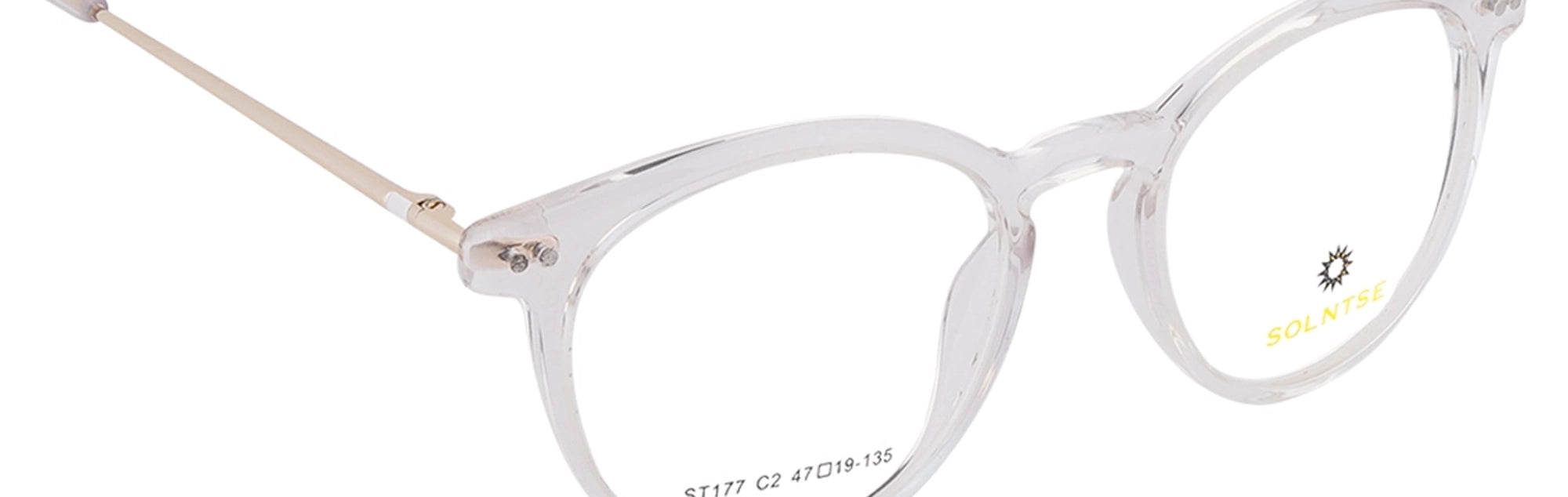 ST177-C2-Handmade Acetate-Crystal Clear