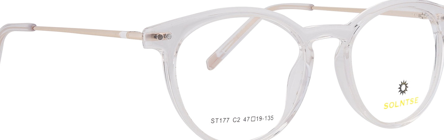 ST177-C2-Handmade Acetate-Crystal Clear
