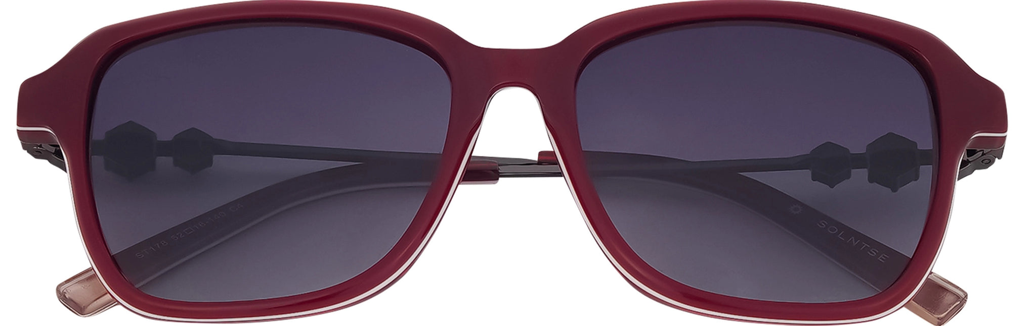 ST178-C4-Handmade Acetate-Burgundy Red