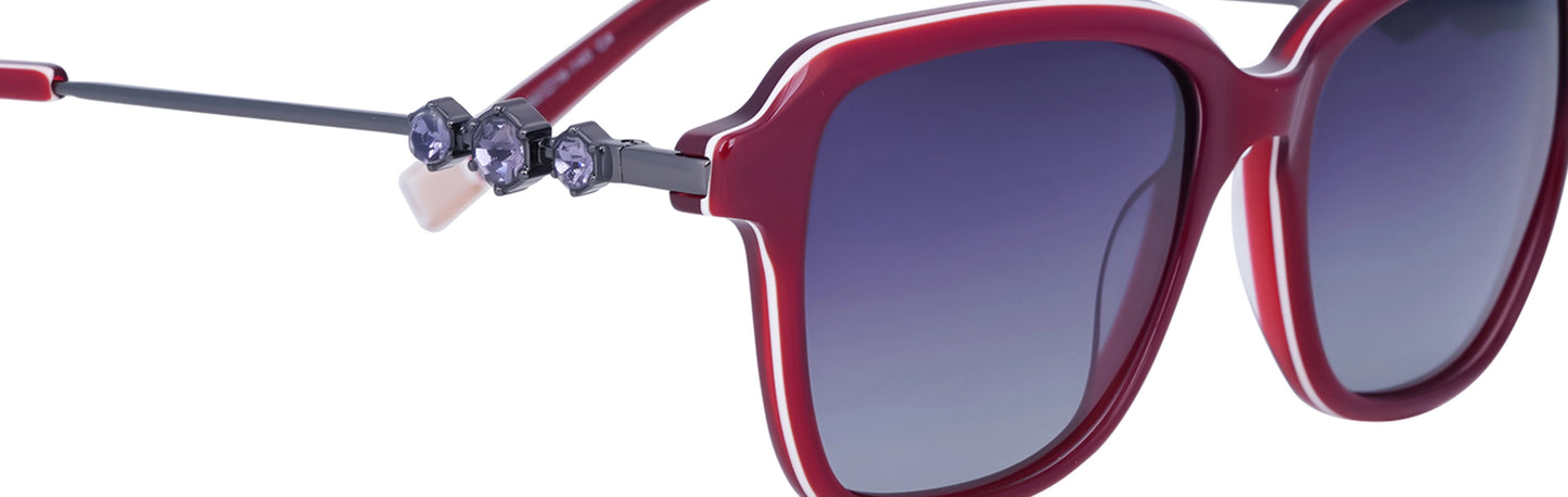 ST178-C4-Handmade Acetate-Burgundy Red