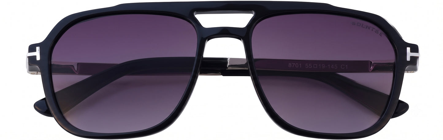 ST8701-C1-Handmade Bio Acetate-Phantom Black