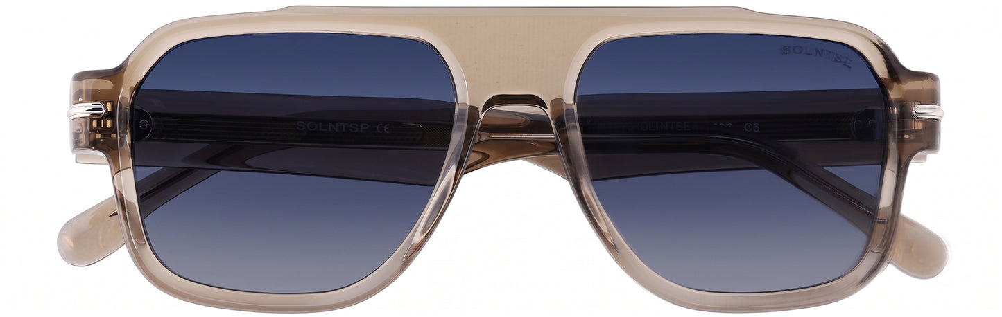 ST8773-C6-Handmade Bio Acetate-Champagne Smoke