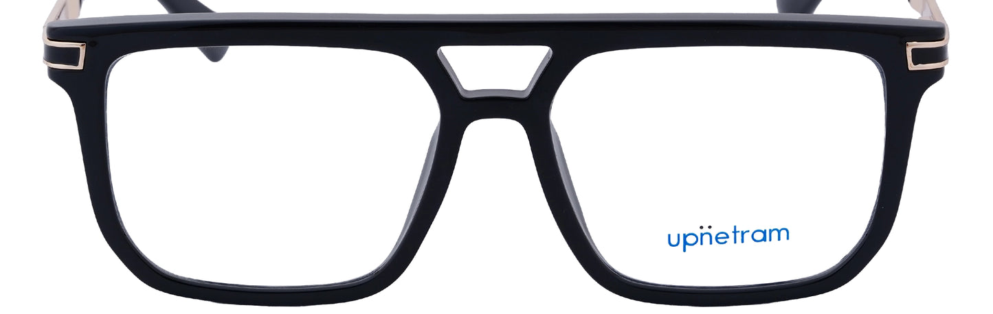 UP60025-C1-Handmade Mix Material-Midnight Black