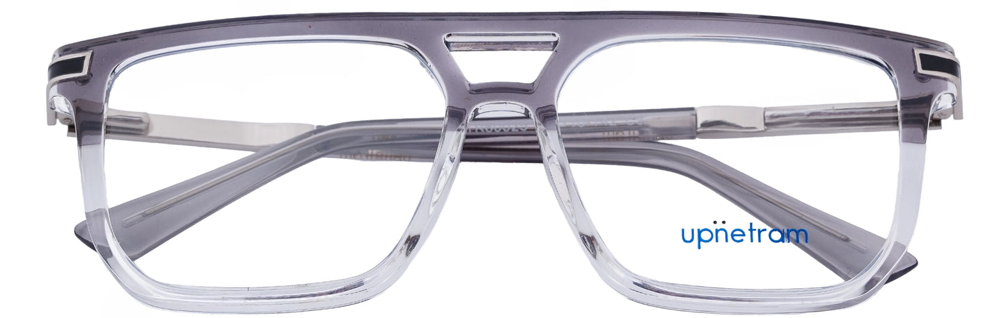 UP60025-C3-Handmade Mix Material-Crystal Grey