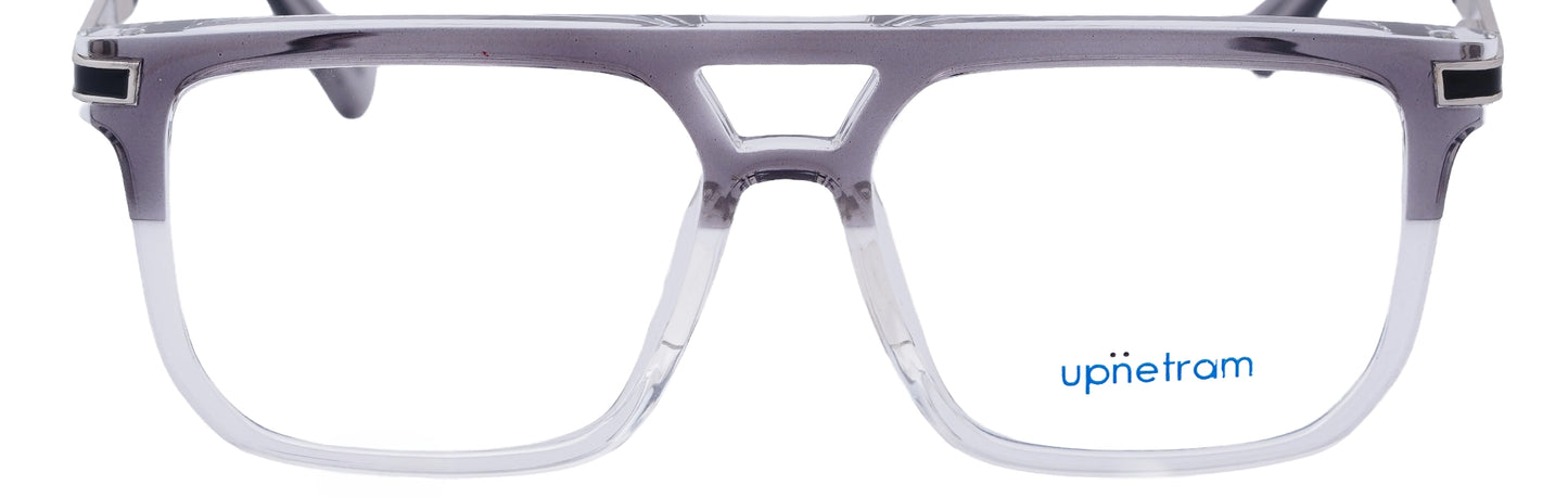 UP60025-C3-Handmade Mix Material-Crystal Grey